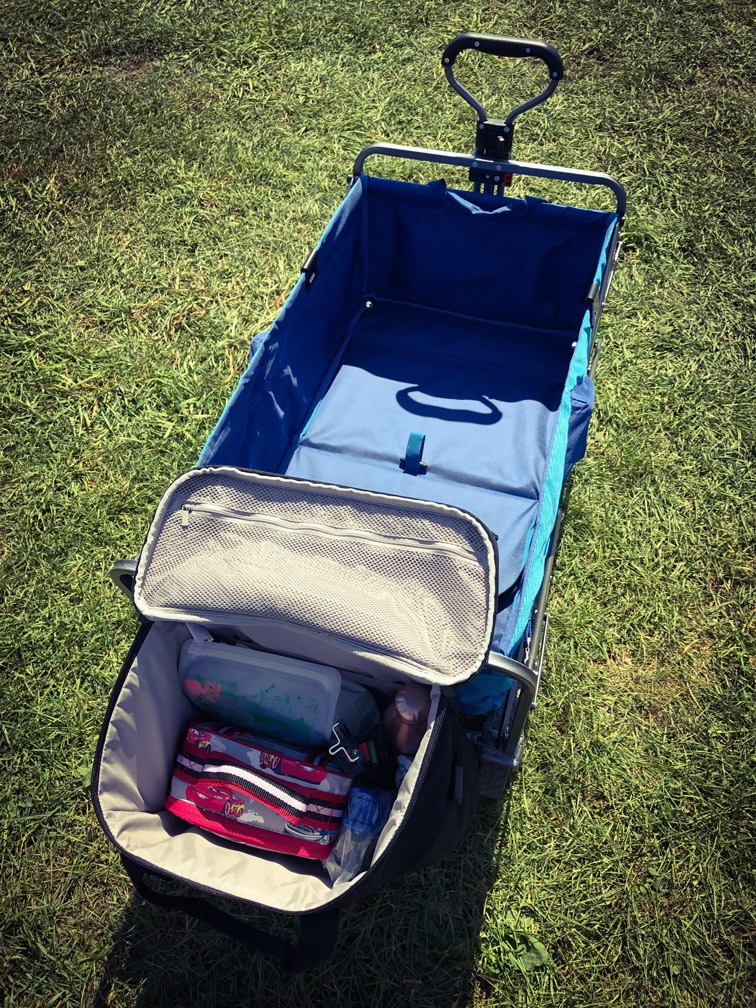 DIY Kid Utility Wagon Mods - Extra storage bag