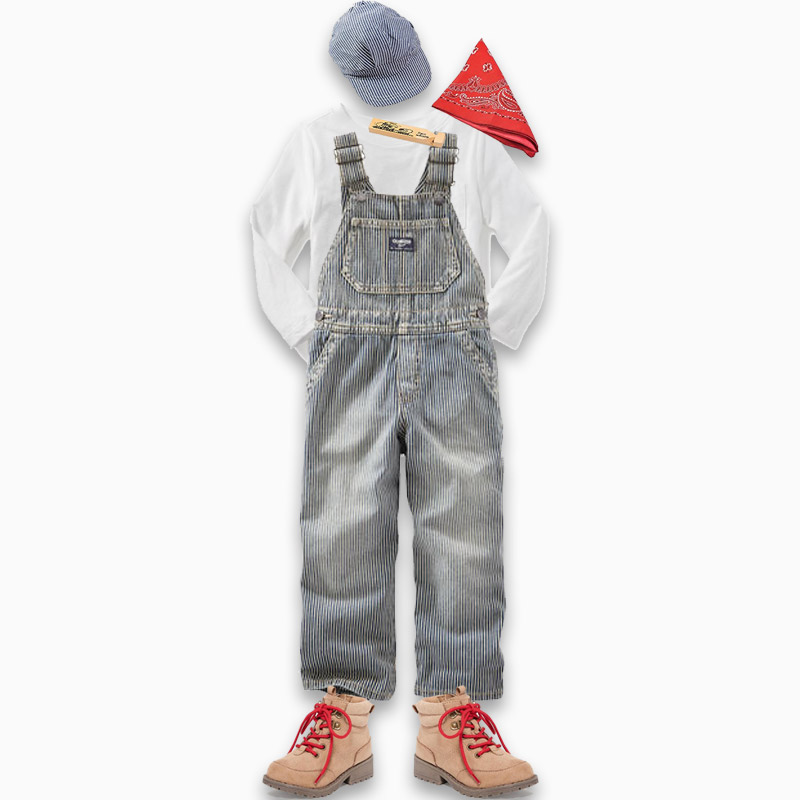 Last Minute Halloween Costumes for Toddlers - Train Engineer