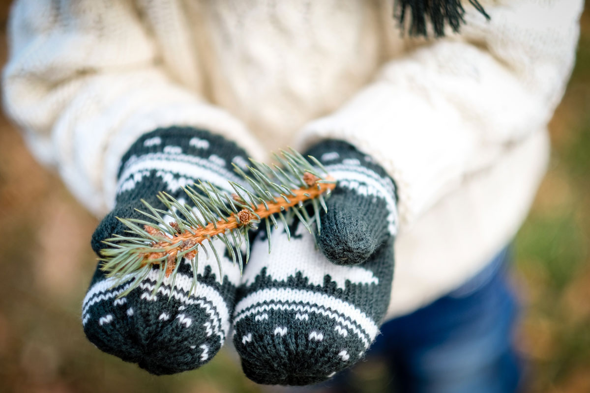 Mittens for Kids - Green Mittens