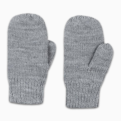 Polarn O. Pyret Gray Wool Mittens