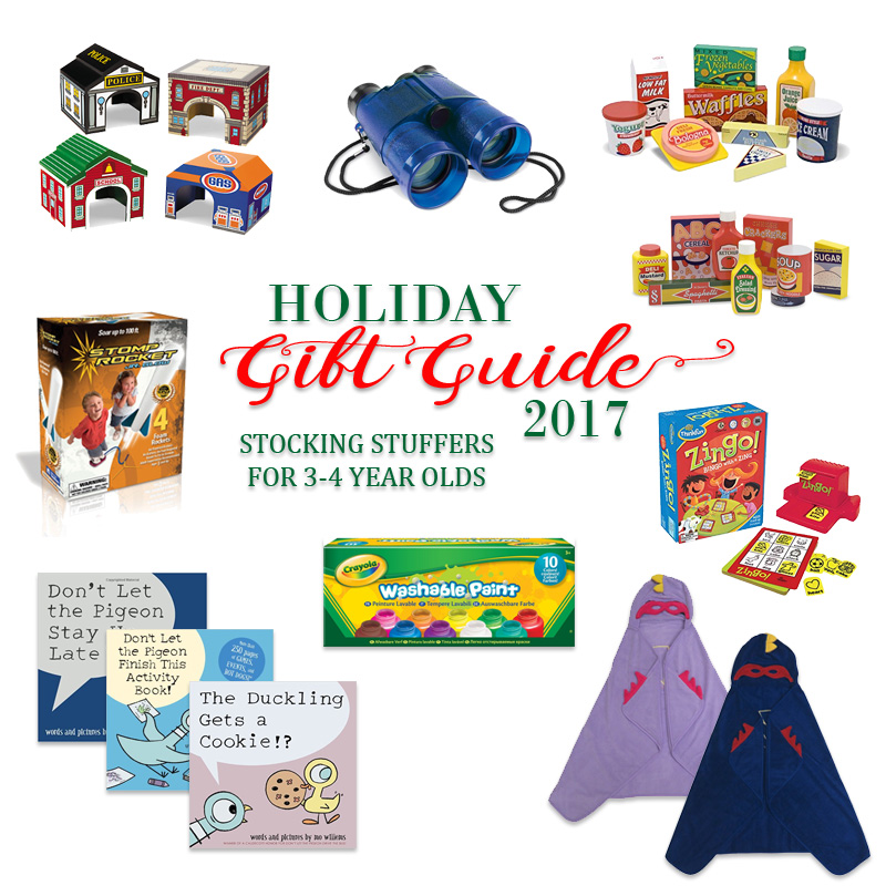 2017 Holiday Gift Guide - Stocking Stuffers for 3 Year Olds to 4 Year Olds 