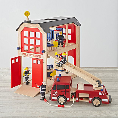 Land Of Nod Everything But The Dalmation Firehouse Set