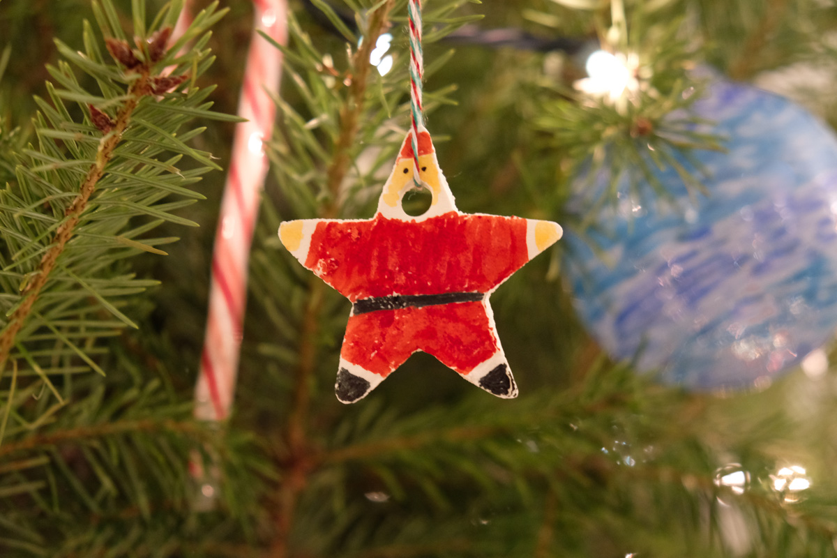 Santa Salt Dough Ornament