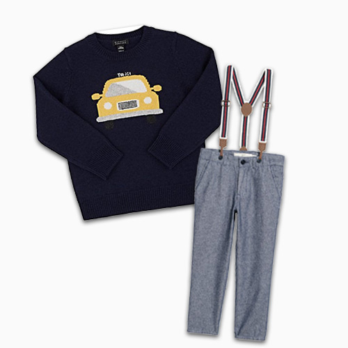 Taxi Sweatshirt And H&m Pants With Suspenders