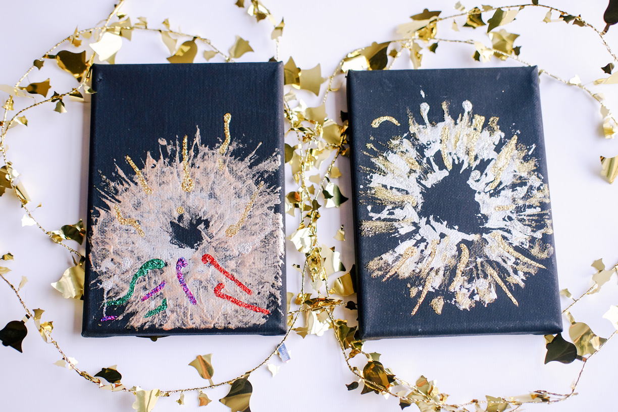 Super Easy Paper Plate Fireworks Craft for New Year