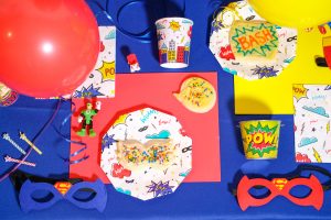 Superhero Tablescape And Cookies