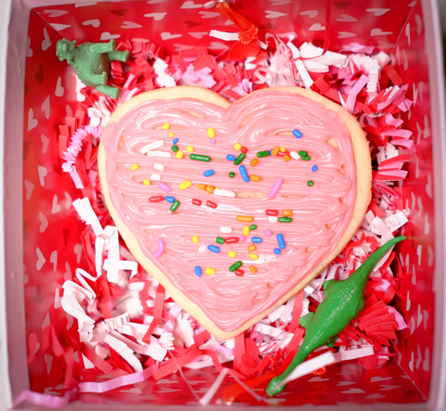 Valentine's Day Heart Sugar Cookies