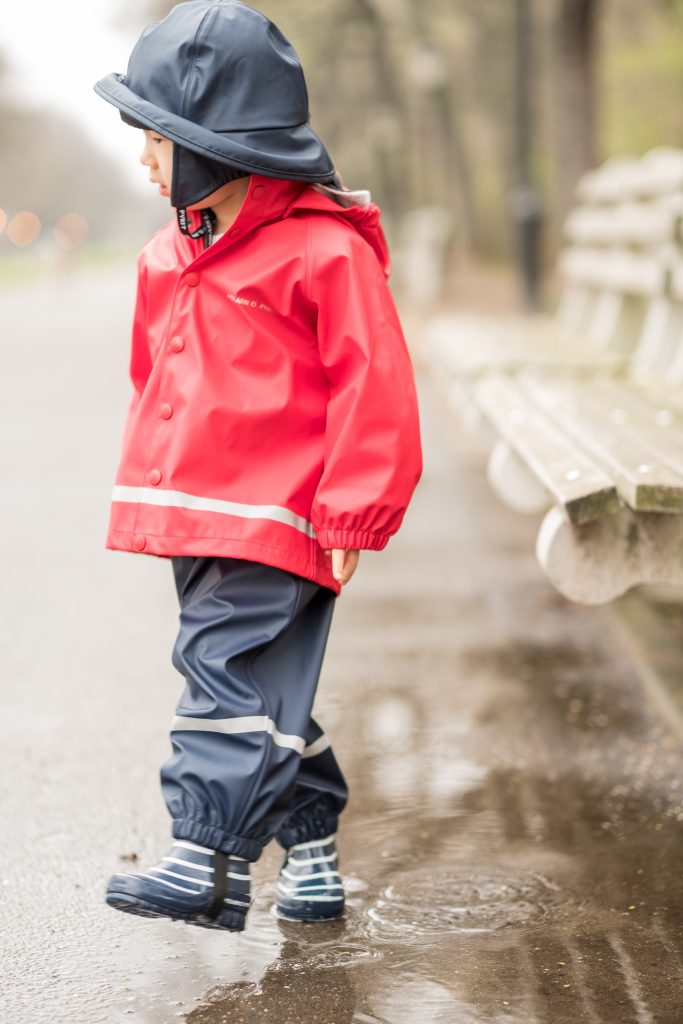 Children's rain boots and 2024 coats