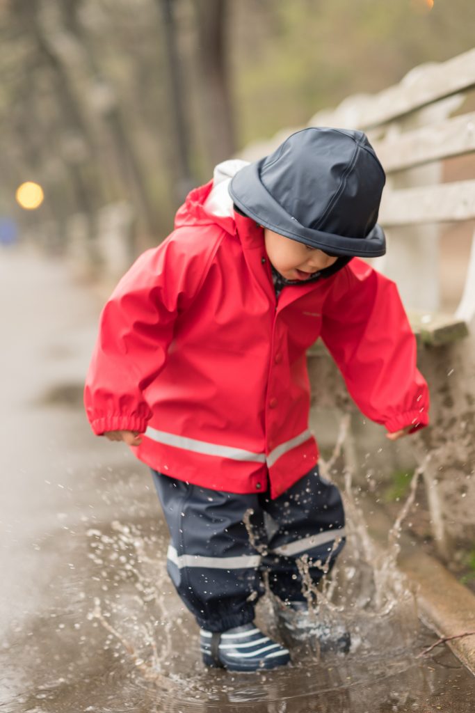 Wet weather gear store for toddlers