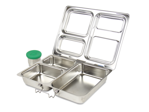 Planetbox Launch Stainless Steel Lunchbox Silicone Tall Dipper Outside Lunchbox Large