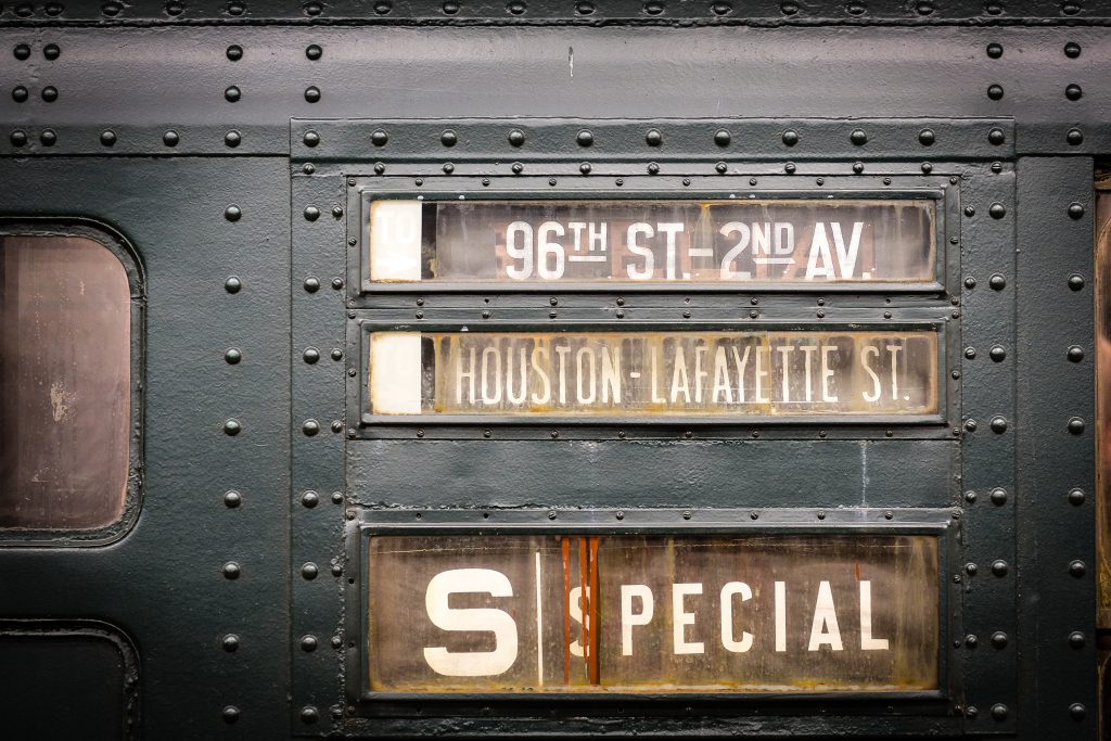 Vintage subway cars