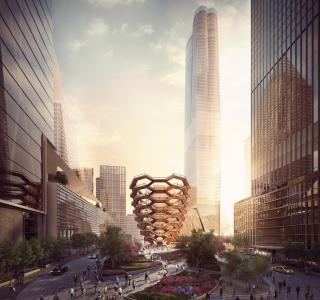 Hudson Yards View Of The Public Square And Gardens Looking South From 33rd St. Courtesy Of Forbes Massie Heatherwick Studio