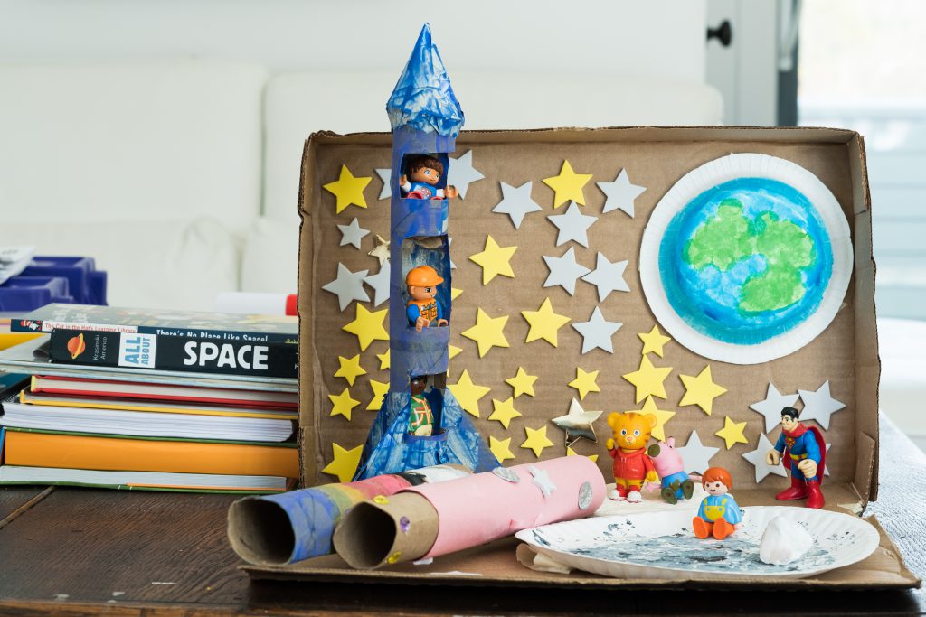 solar system shadow box project